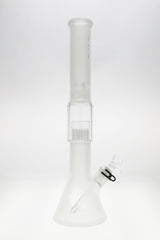 TAG 19" Beaker Bong with 16-Arm Tree Percolator, Rasta Colors, 7mm Thick Glass - Front View