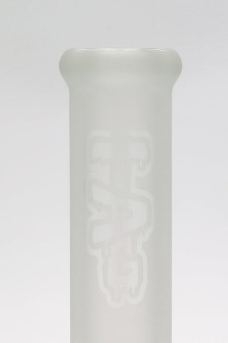 TAG 19" Beaker Bong with Fixed 16-Arm Tree Percolator, 7mm Thick Glass, Rasta Detail - Front View