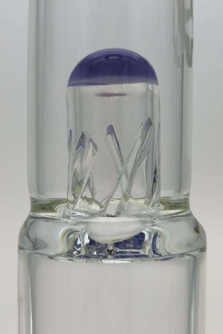 Close-up of TAG 19" Bong with Super Slit Multiplying Inline Percolator and 12 Arm Tree