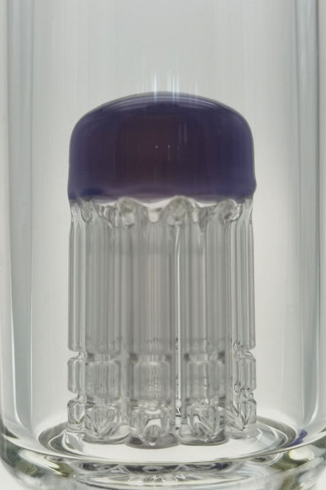 TAG 19" Bong with Super Slit Inline and 12 Arm Tree Percolator, 4mm Thick Glass, Front View