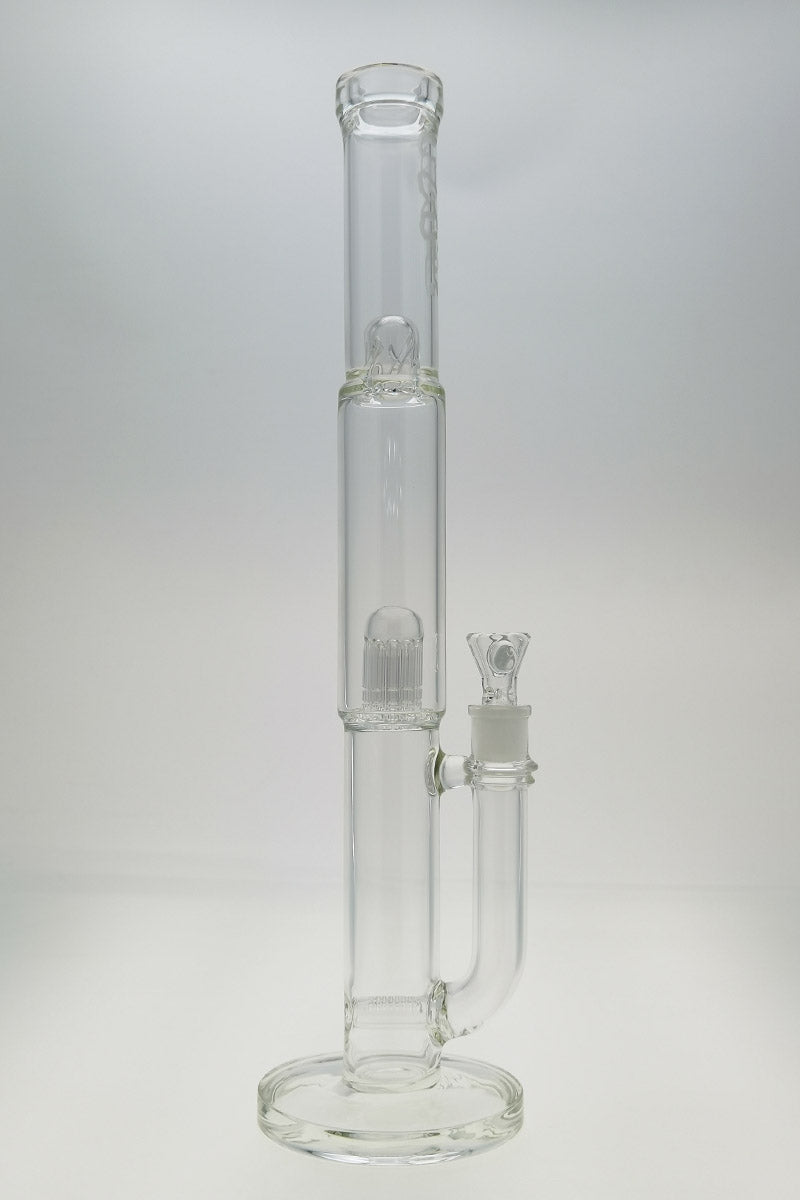 TAG 19" Super Slit Inline to 12 Arm Tree Bong, 44x4MM, 18MM Female, Front View