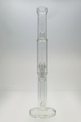 TAG 19" Bong with Super Slit Inline and 12 Arm Tree Percolators, 44x4MM Glass, 18MM Female Joint - Front View