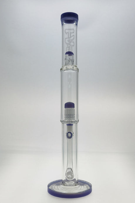 TAG 19" Super Slit Inline to 12 Arm Tree Bong with 18MM Female Joint, Front View