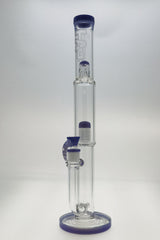 Thick Ass Glass 19" Inline to Tree Percolator Bong, 18MM Female Joint, Front View