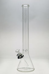 TAG 20" Clear Beaker Bong with 5mm Thickness and Wavy Sandblasted Logo Front View