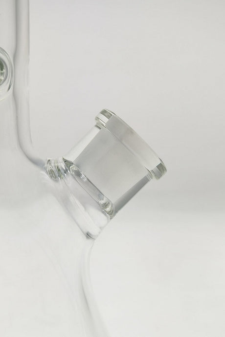 TAG 20" Clear Beaker Bong Close-up of 18/14MM Downstem in Borosilicate Glass