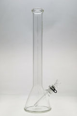 TAG 20" Clear Beaker Bong 50x5MM with Wavy Sandblasted Logo and 18/14MM Downstem