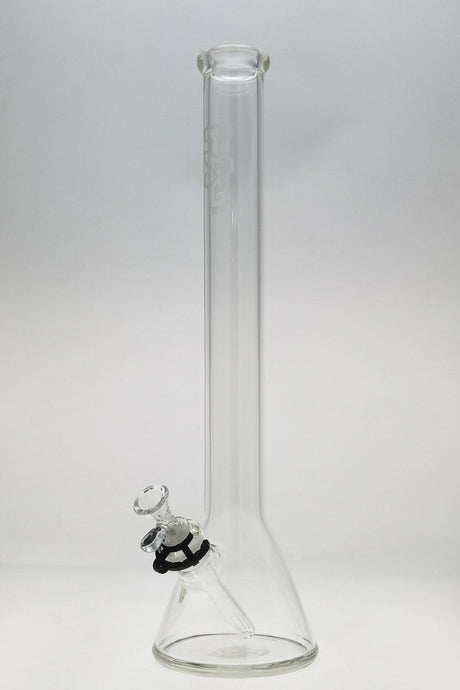 TAG 20" Beaker Bong 50x5MM with 18/14MM Downstem and Wavy Sandblasted Logo, Front View