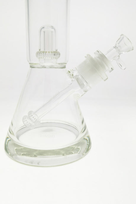 TAG 20" Double Super Slit UFO Beaker Bong with 18/14MM Downstem, 50x7MM thick glass, front view
