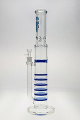 TAG 20" Sextuple Honeycomb Water Pipe, 50x7MM, 18MM Female Joint, Front View on White Background