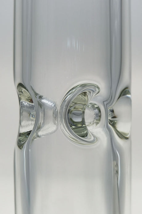 Close-up of TAG 20" Straight Tube Bong Ice Catcher Detail, 7mm Thickness