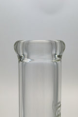 Close-up of TAG 20" Straight Tube Bong with 7mm Thick Glass and 18/14mm Downstem