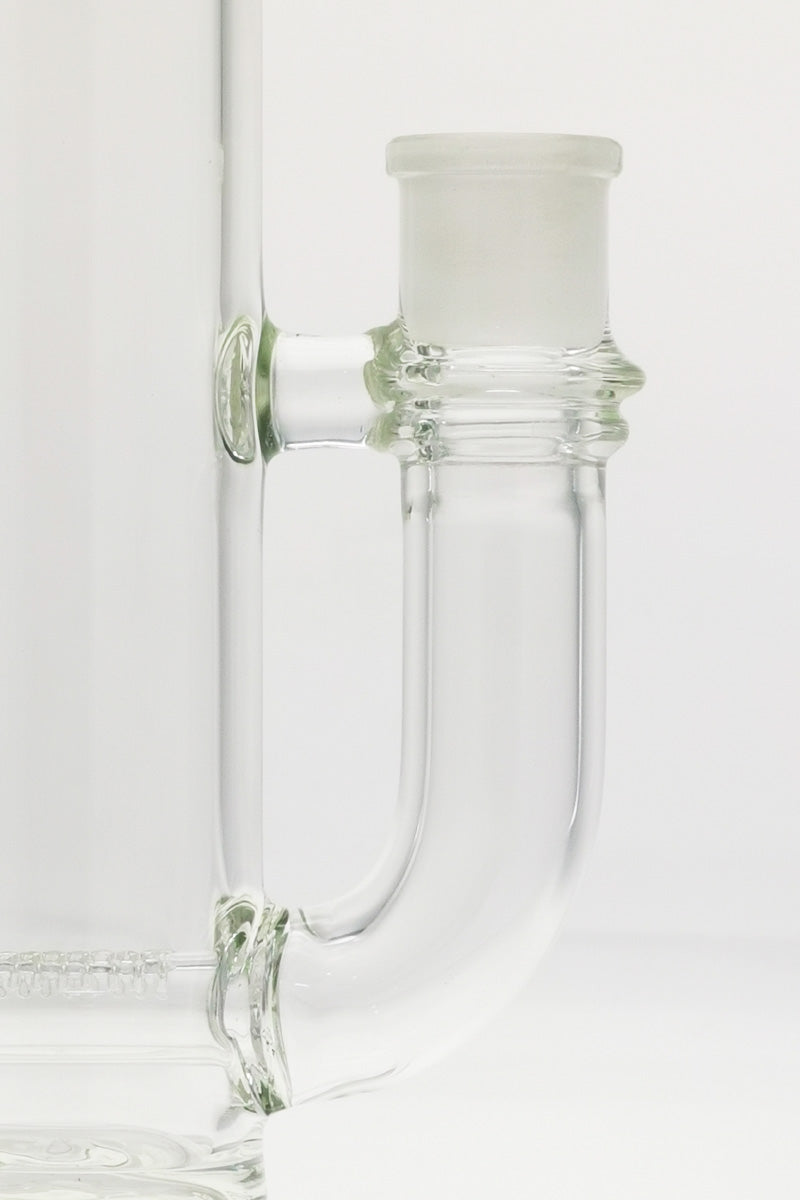 Close-up side view of TAG 20" Super Slit Inline Bong with 18MM Female joint and thick glass