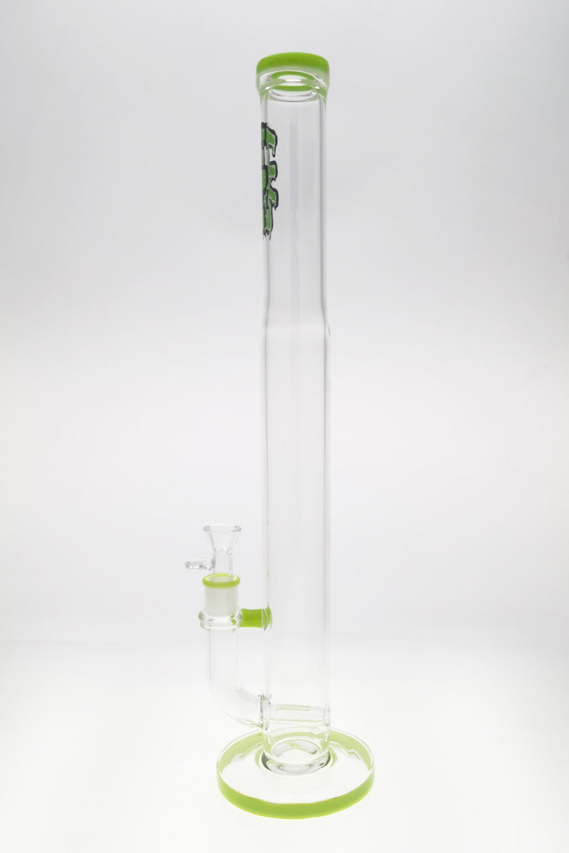 TAG 20" Super Slit Inline Bong with 50x5MM glass, 18MM Female joint, front view on white