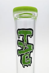 TAG 20" Inline Bong with Super Slit Percolator, 50x5mm, 18mm Female Joint, Front View