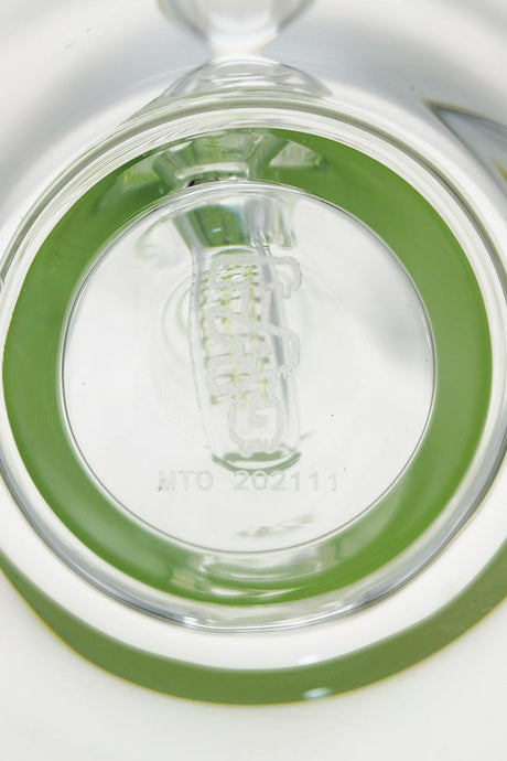 Close-up of TAG 20" Super Slit Multiplying Inline Bong Base with 18MM Female Joint
