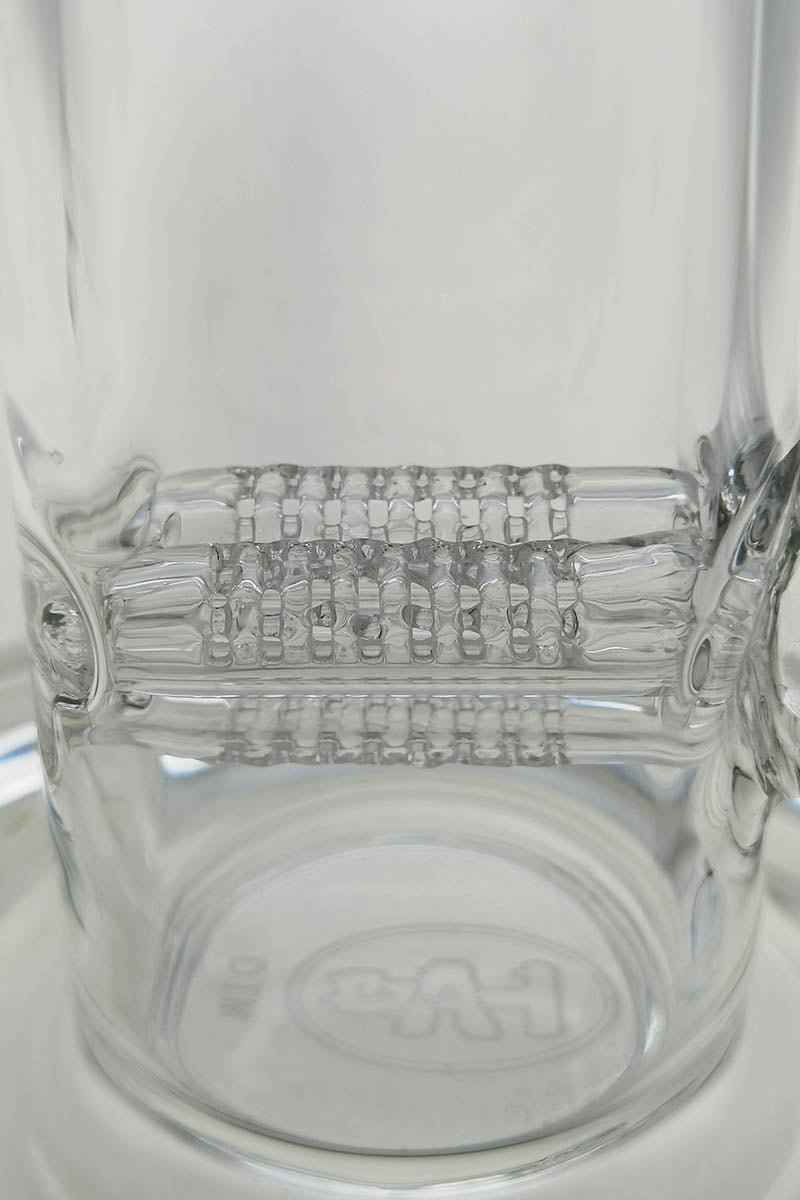 Close-up of TAG 20" Super Slit Inline Bong with 50x5MM glass and 18MM female joint