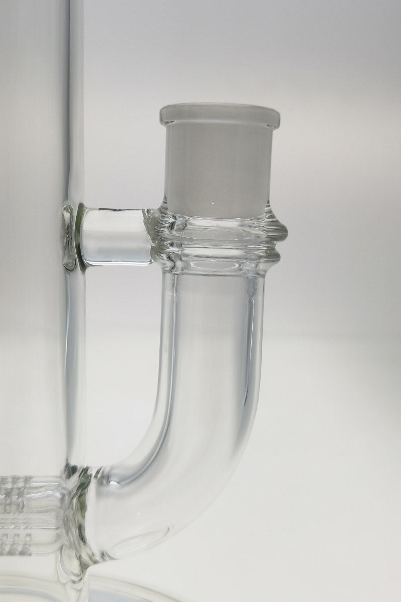 Close-up of TAG 20" Inline Bong's 18MM Female Joint with Thick Glass