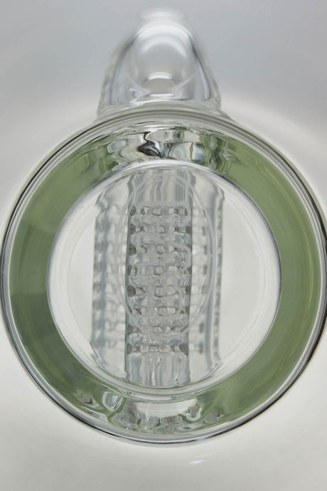 TAG 20" Super Slit Multiplying Inline Bong Top View showing intricate percolator