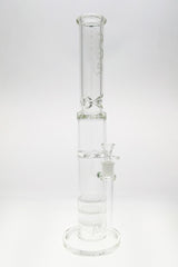 TAG 20" Triple Honeycomb to Spinning Splash Guard Bong, Front View on Seamless White