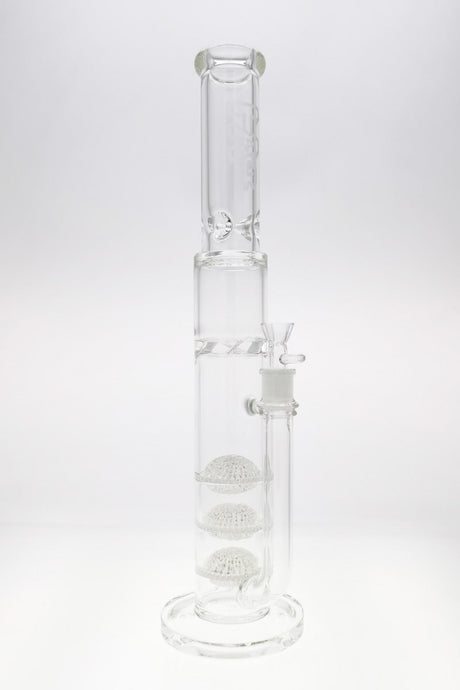 TAG 20" Triple Netted Disc Bong with Spinning Splashguard, 50x7MM, 18MM Female Joint, Front View
