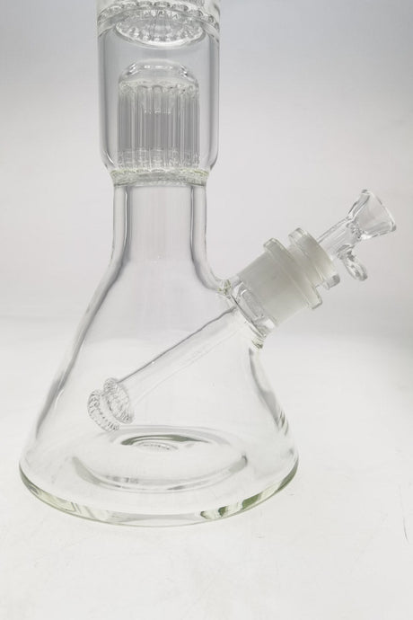 TAG 21" Beaker Bong with Double 16 Arm Tree Percolators, 7mm Thick Glass, and Downstem