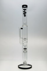 TAG 21" Triple to Double Inline Glass Bong with 18MM Female Joint Front View on White