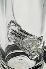 Close-up of TAG 21" Triple to Double Inline Glass Bong Percolator, 4mm Thick