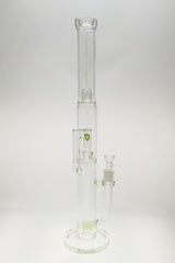 TAG 21" Triple to Double Inline Bong, 44x4MM, 18MM Female, Front View on White