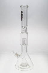 TAG 21" Beaker Bong with Super Slit Pyramid and Interior Showerhead Percolators, 50x7MM, Front View