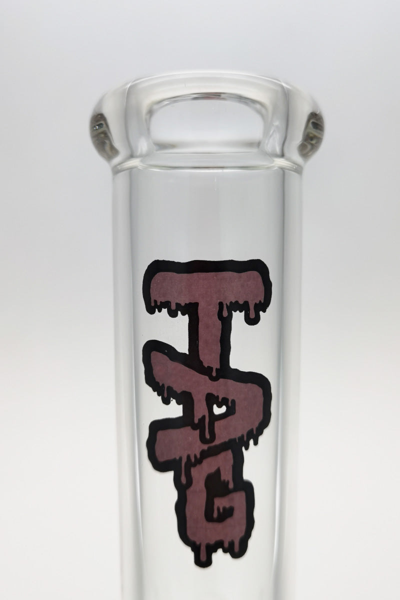 TAG 21" Beaker Bong with Super Slit Pyramid and Showerhead Percolators, 7mm Thickness