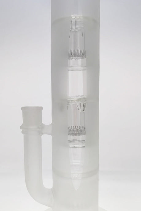 TAG 21" Triple Showerhead Bong with Dome Splash Guard, Rasta Color, 7mm Thick