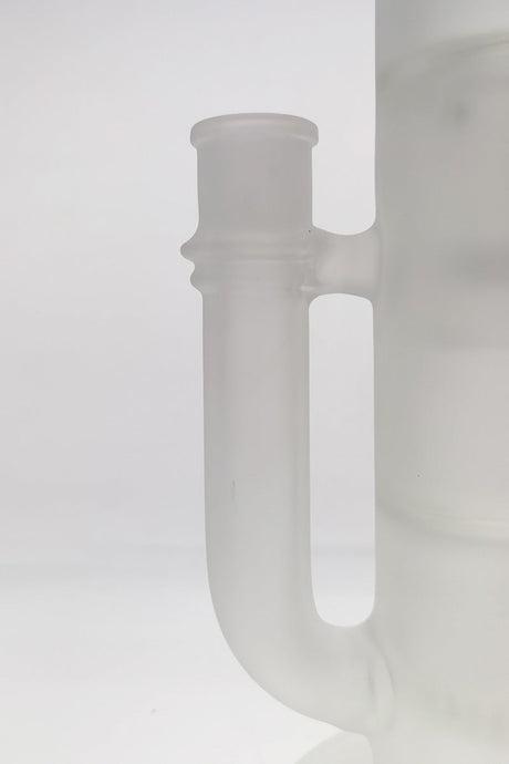 Close-up of TAG 21" bong joint with showerhead percolator and dome splash guard