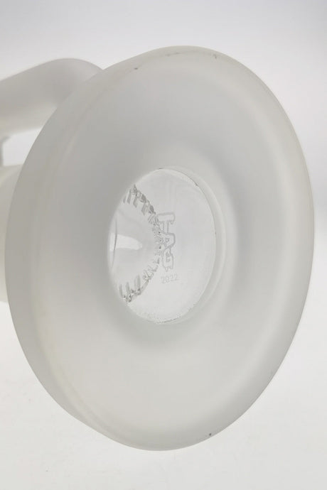 Close-up of TAG 21" Bong Base with Rasta Showerhead Percolator and Dome Splash Guard