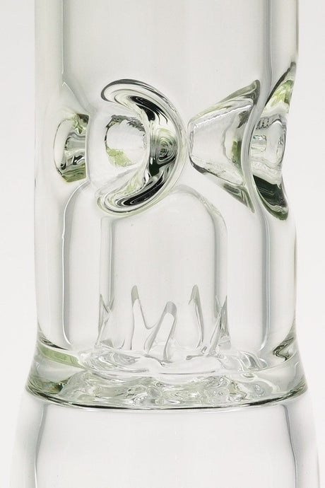 Close-up of TAG 22" Bong's Double Honeycomb Percolator with 7mm Thickness