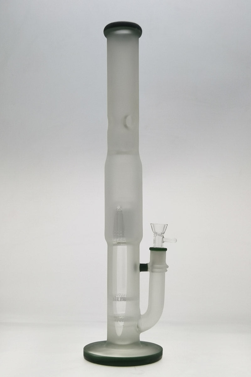 TAG 22" Double Honeycomb to 34 Arm Tree Bong, 50x7MM, Front View on White Background