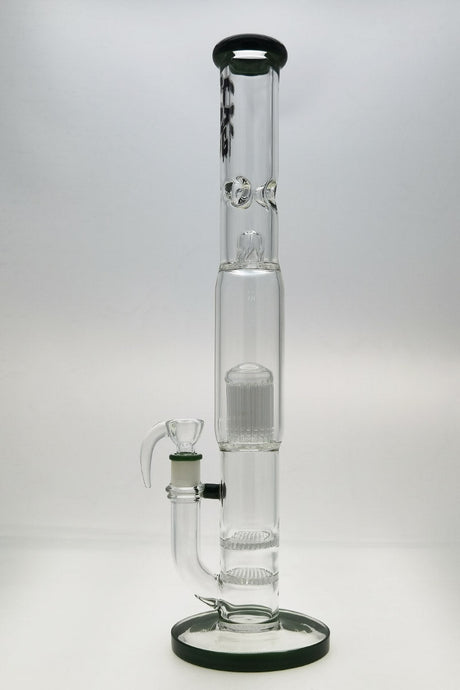 TAG 22" Double Honeycomb to Tree Percolator Bong, Front View on White Background