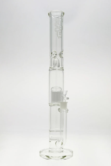 TAG 22" Double Honeycomb to 34 Arm Tree Bong Front View on Seamless White