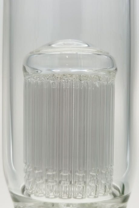 Close-up of TAG 22" Bong with Double Honeycomb and 34 Arm Tree Percolators, 7mm Thick