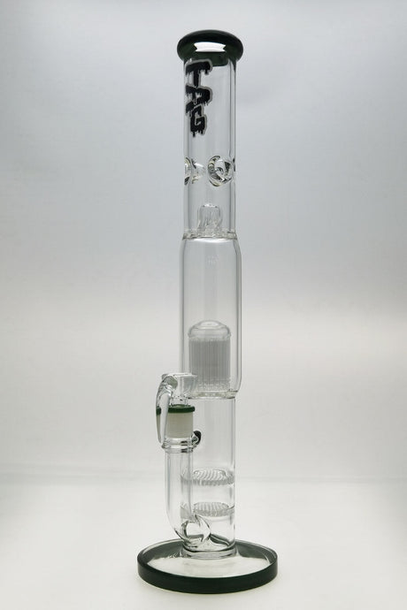 TAG 22" Double Honeycomb to Tree Percolator Bong, Front View, with Moss Accents