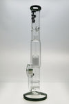 TAG 22" Double Honeycomb to Tree Percolator Bong, Front View, with Moss Accents