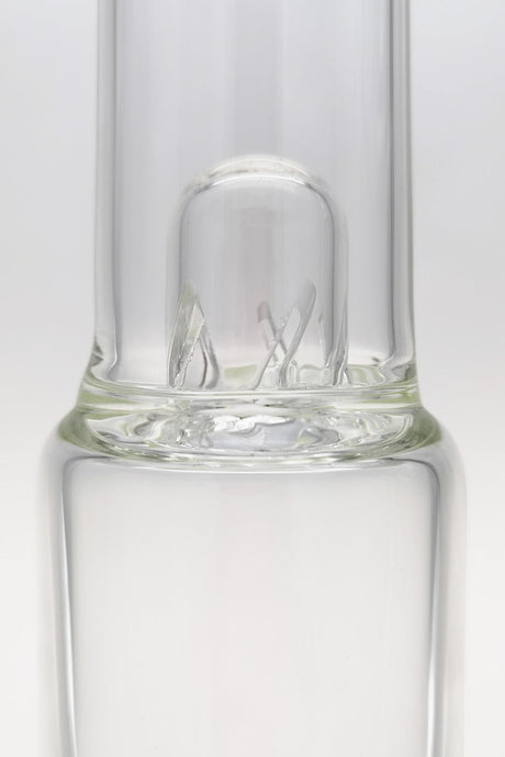 Close-up of TAG 22" Bong with In-Line Percolator, 18MM Female Joint, Thick Glass