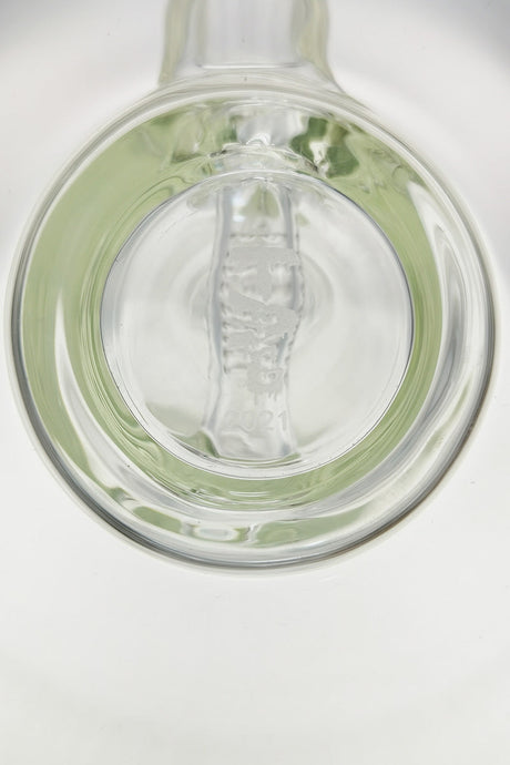 TAG 22" Bong with Inline Percolator and 12 Arm Tree, 18MM Female Joint, Clear Glass, Top View