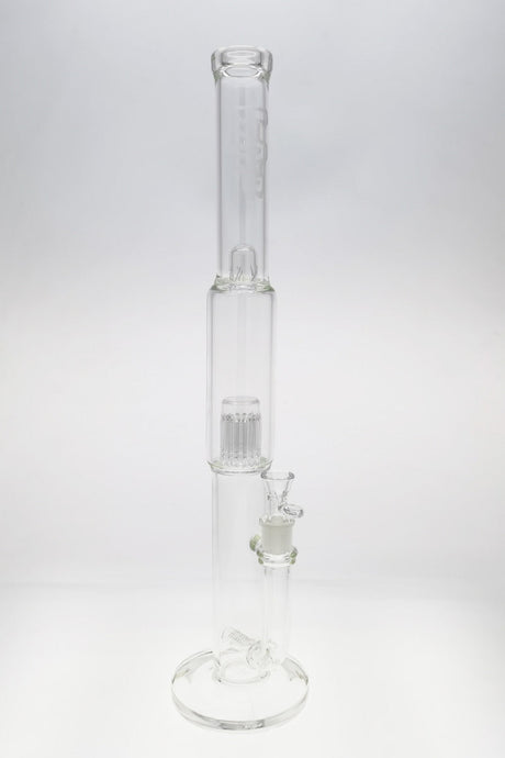 Thick Ass Glass 22" Bong with Super Slit Inline Percolator, 12 Arm Tree, and Sandblasted Logo, Front View
