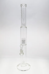 TAG 22" Clear Glass Bong with Inline to 12 Arm Tree Percolator and Sandblasted Logo