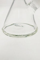 Close-up of TAG 24" Beaker Base, 50x9MM thick borosilicate glass, sturdy design