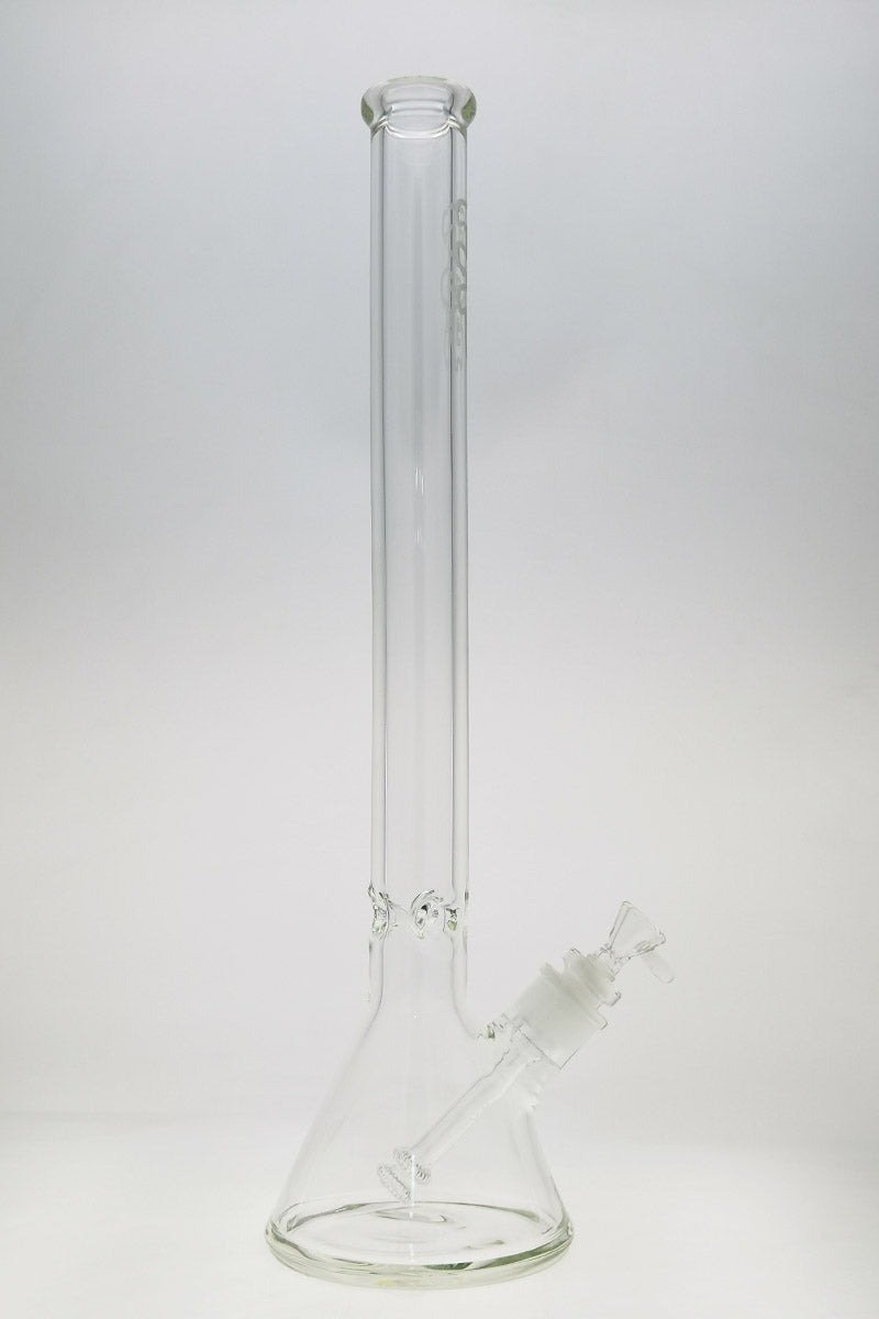 TAG - 24" Super Thick Beaker Bong with 28/18MM Downstem Front View on White Background