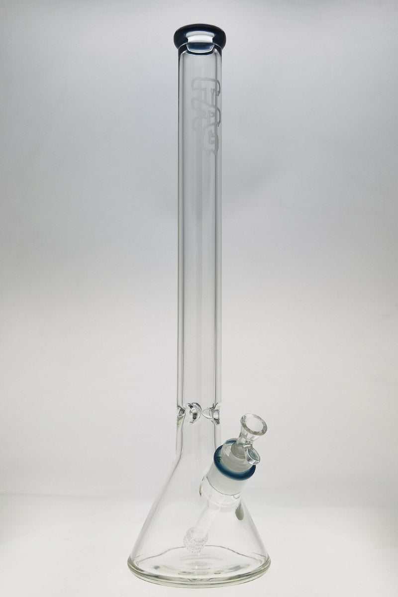TAG - 24" Super Thick Beaker Bong with 5" Downstem, 9mm Borosilicate Glass - Front View