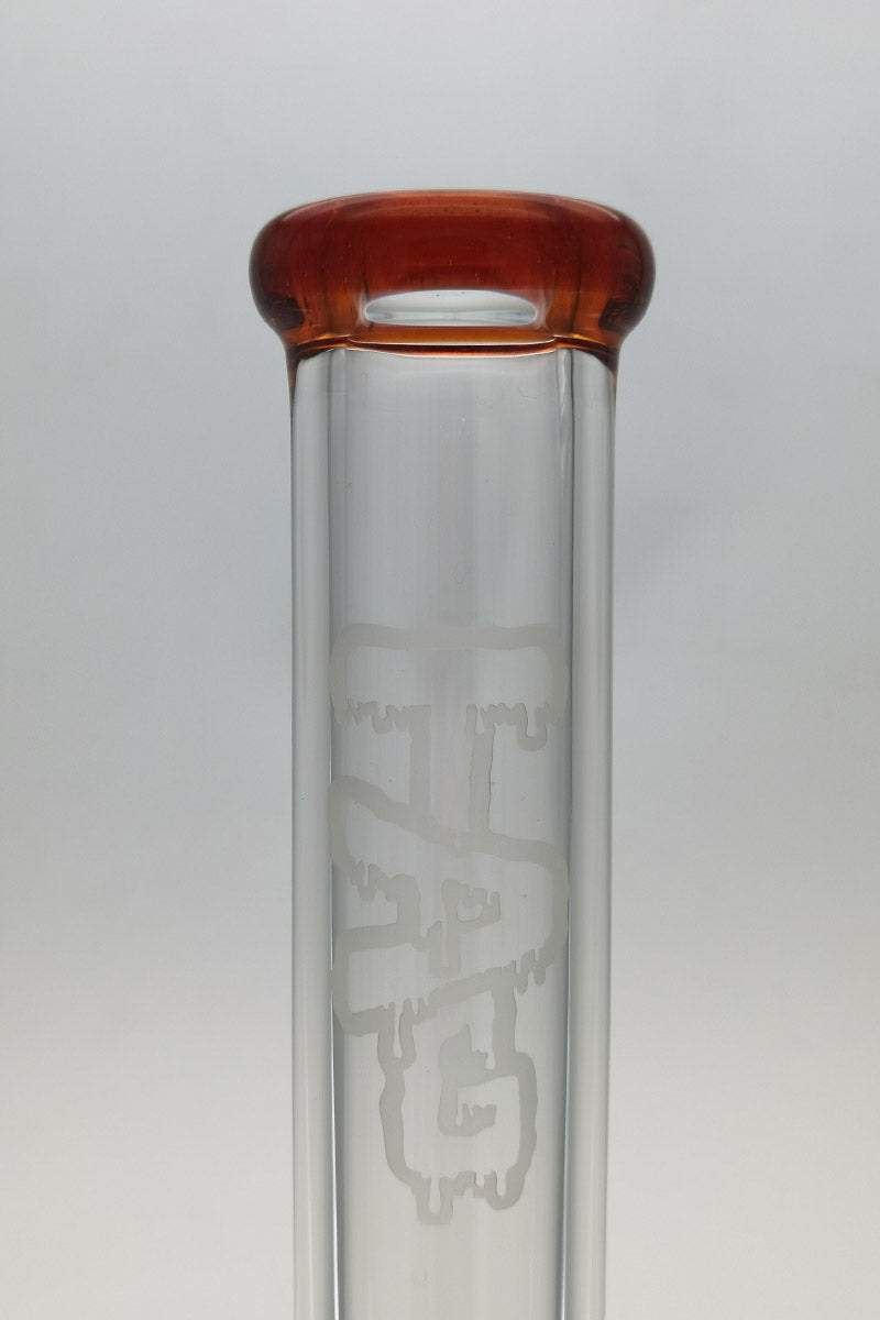 TAG 24" Beaker 50x9MM with Thick Glass and 28/18MM Downstem, Front View