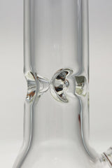 Close-up of TAG 24" Beaker 50x9MM with 28/18MM Downstem, showcasing the heavy wall thickness